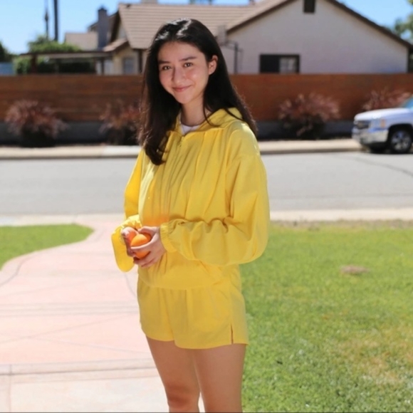 girlfriend collective Jackets & Blazers - Girlfriend Collective Lemon Windbreaker